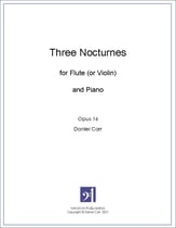 Three Nocturnes for Flute (or Violin) and Piano P.O.D. cover